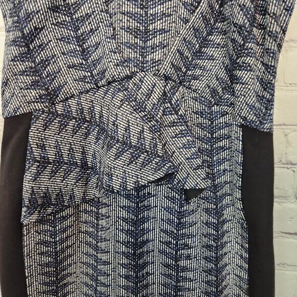 NWT RACHEL Rachel Roy Gray Architexture Twilight Combo Pencil Dress Women's 2 - Picture 2 of 8